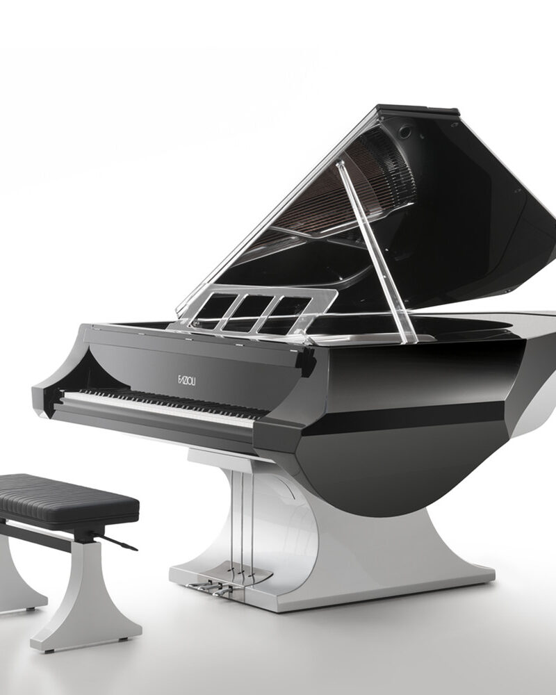 Fazioli M Liminal Silver Grand Piano